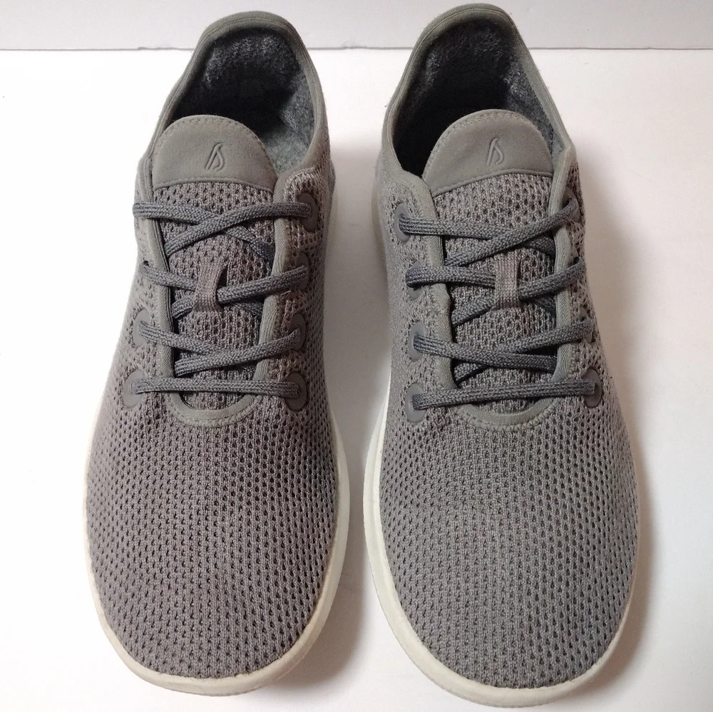 Allbirds Men's Tree Runners Knit Lace-Up Everyday Comfort Casual Sneakers Grey
